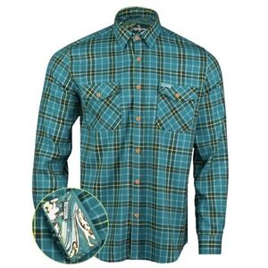 Retro Rifle"Baja Blasters" Flannel Button Down Shirt -  Men's- 2XL